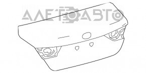 Крышка багажника Toyota Camry v70 18- без спойлера, графит 1H1, вмятина, тычки
