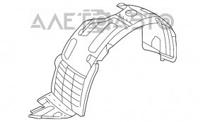 Подкрылок передний правый Hyundai Santa FE Sport 13-16 дорест usa дефект креп