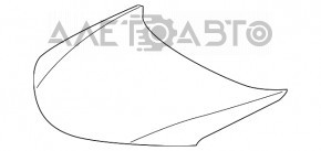 Капот голый Toyota Rav4 13-18