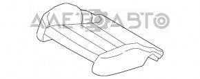Водительское сидение Audi Q5 8R 09-17 без airbag, электро, кожа коричневая, подогрев и вентиляция, примято, просажено, надрыв на спинке