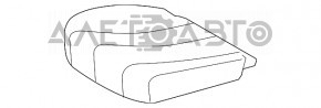 Водительское сидение Toyota Sienna 11-14 без airbag, механическое, велюр бежевое