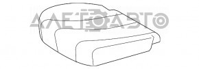 Пасажирське сидіння Toyota Sienna 11-20 без airbag, хутро, велюр, сіре
