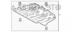 Защита багажника Toyota Sienna 11-20 надорвана, примята