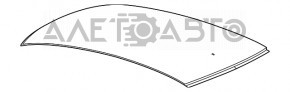 Крыша металл Dodge Dart 13-16 без люка