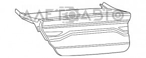 Крышка багажника Dodge Dart 13-16 серый PDM тычки