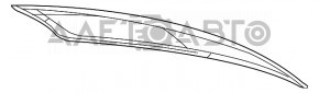 Скло заднє Dodge Dart 13-16 тонування, відсутня клема підігріву