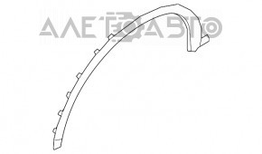 Накладка арки крыла передняя левая Nissan Murano z52 15- сломаны крепления, кривая