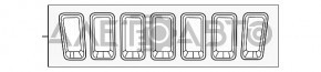 Хром вставки в решетку радиатора Jeep Compass 11-16 светлые, комплект 7шт новый неоригинал SIGNEDA