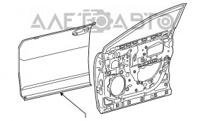 Дверь голая передняя правая Lexus RX350 RX450h 16-22
