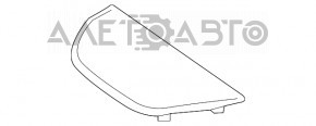 Крышка бокса багажника левая Toyota Highlander 14-19 беж, царапины