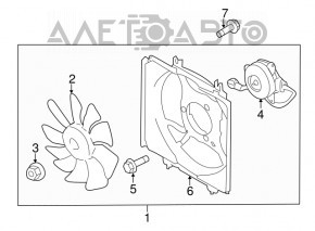 Крыльчатка вентилятора охлаждения правая Subaru Forester 14-18 SJ 2.5, 2.0 новый OEM оригинал