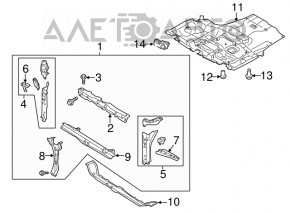 Захист двигуна Subaru Legacy 15-19 тріщини, потертості