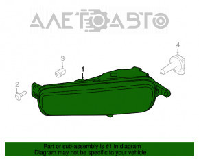 Противотуманная фара птф левая Ford Focus mk3 15-18 рест топляк