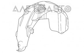 Підкрилок задній правий Nissan Pathfinder 13-20 відірване креп