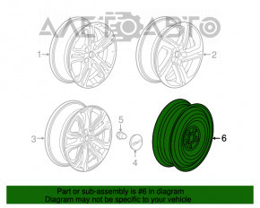 Запасное колесо докатка GMC Terrain 18- R16 135/70