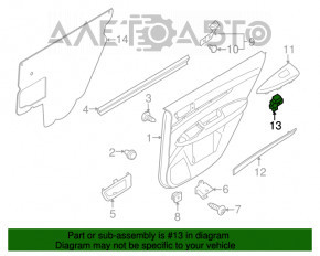 Управление стеклоподъемником задним правым Subaru Outback 15-19 manual