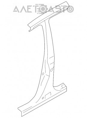 Стойка кузова центральная правая Subaru Outback 15-19 отпилена