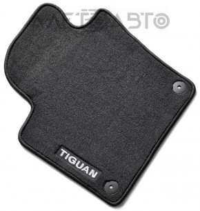 Комплект килимків салону VW Tiguan 09-17 чорний ганчірка