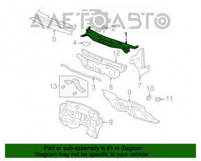 Грати двірників пластик Jeep Compass 11-16 зламане кріплення