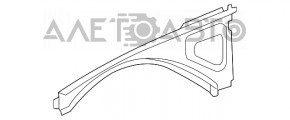 Четверть передняя правая Dodge Challenger 09- графит, крашеная