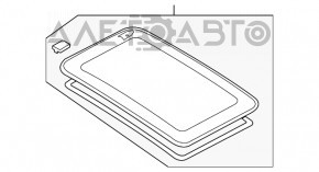 Люк в сборе Audi A4 B8 08-16 седан, серая шторка, царапина