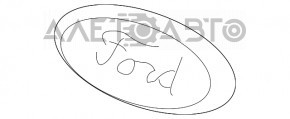 Эмблема решетки радиатора Ford Escape MK3 13-16 дорест