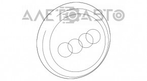 Центральный колпачок на диск Audi Q5 8R 09-17 127мм, потемнел хром