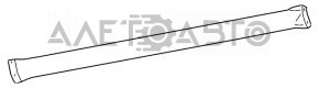 Порог правый Dodge Journey 11- структура надломы креплений, царапины, потерт