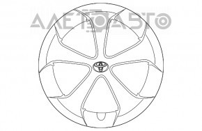 Колпак колесный R15 Toyota Prius 30 13-15 рест бордюрка