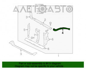 Планка телевизора ресничка левая Subaru Forester 14-18 SJ