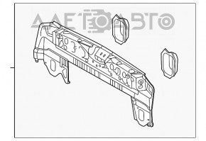 Клык заднего усилителя бампера правый Lexus RX350 RX450h 10-15