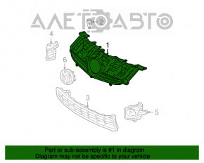 Грати радіатора grill Toyota Prius 30 10-12 дорест