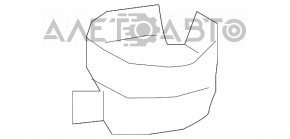 Крепление губы переднего бампера левое Toyota Rav4 16-18 рест