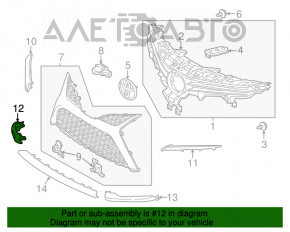 Губа переднього бампера права Toyota Camry v70 18-20 SEXSE