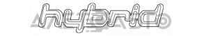 Эмблема надпись 2.0 T крышки багажника Hyundai Sonata 11-15 полез хром внутри