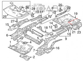 Корито багажника Mazda 6 13-17 графіт
