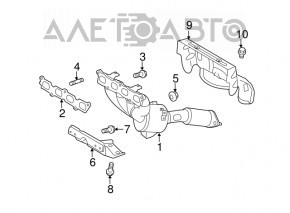 Колектор випускний із каталізатором Ford Fiesta 11-19 1.6