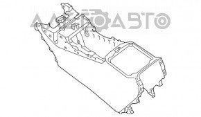 Консоль центральна підлокітник Nissan Pathfinder 13-20беж шкіра