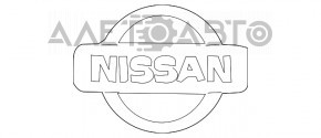 Эмблема значок "NISSAN" двери багажника Nissan Pathfinder 13-20
