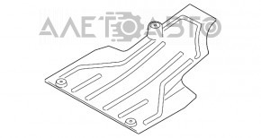 Захист днища задній правий Ford Escape MK3 13- тип 2