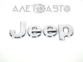 Емблема капота Jeep Cherokee KL 14-18 сіра