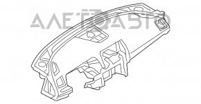 Торпедо передня панель без AIRBAG Mazda 6 13-15 дорест, що стрільнула, подряпини, без тираж під прилад