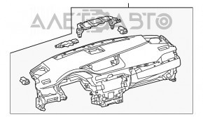 Торпедо передняя панель без AIRBAG Lexus ES300h ES350 13-18 черн