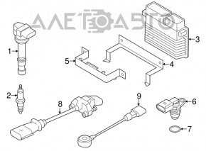 Блок ECU комп'ютер двигуна VW Passat b7 12-15 USA 2.5