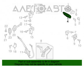 Механизм ручки двери передней левой Jeep Renegade 15-