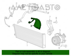 Трубка кондиционера конденсер-компрессор Jeep Renegade 15-