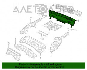Задняя панель Jeep Renegade 15- 2 части