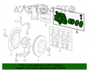 Суппорт передний правый Jeep Renegade 15-
