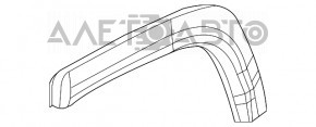 Накладка арки крыла задняя правая Jeep Compass 17- новый неоригинал