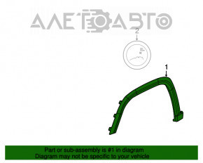 Накладка арки крыла передняя правая Jeep Compass 17-